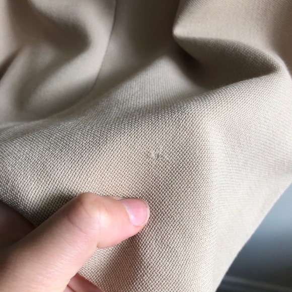 Valentino Vintage Tan Fitted Mini Dress Size 8 - Picture 13 of 15